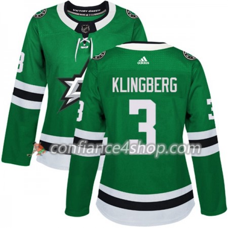 Adidas Maillot de Hockey Dallas Stars John Klingberg 3 2017-2018 Kelly Vert Authentic - Femme Adidas Maillot de Hockey Dallas Stars John Klingberg 3 2017-2018 Kelly Vert Authentic - Femme